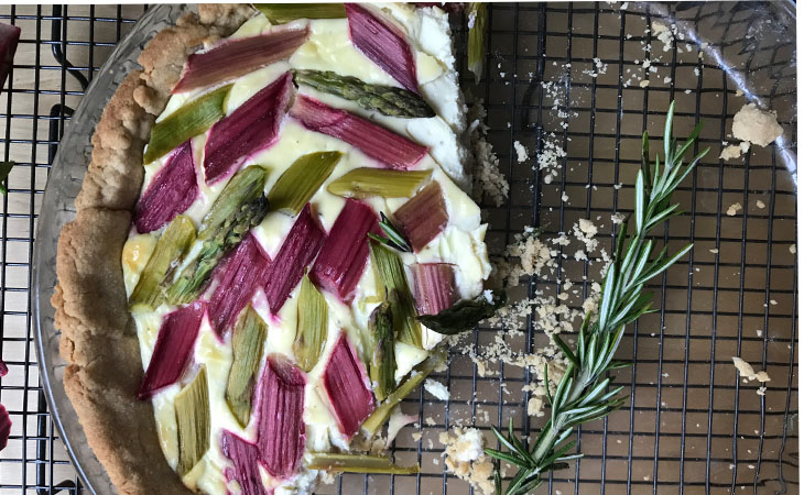  Asparagus Rhubarb Quiche